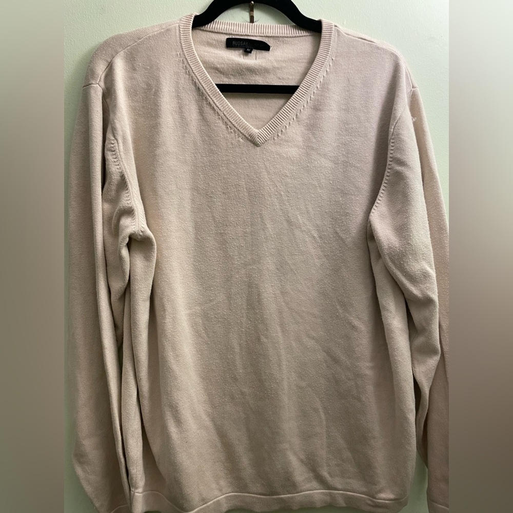 Men’s - Rudsack Collection - light tan- V-neck - Lightweight - Sweater - Medium